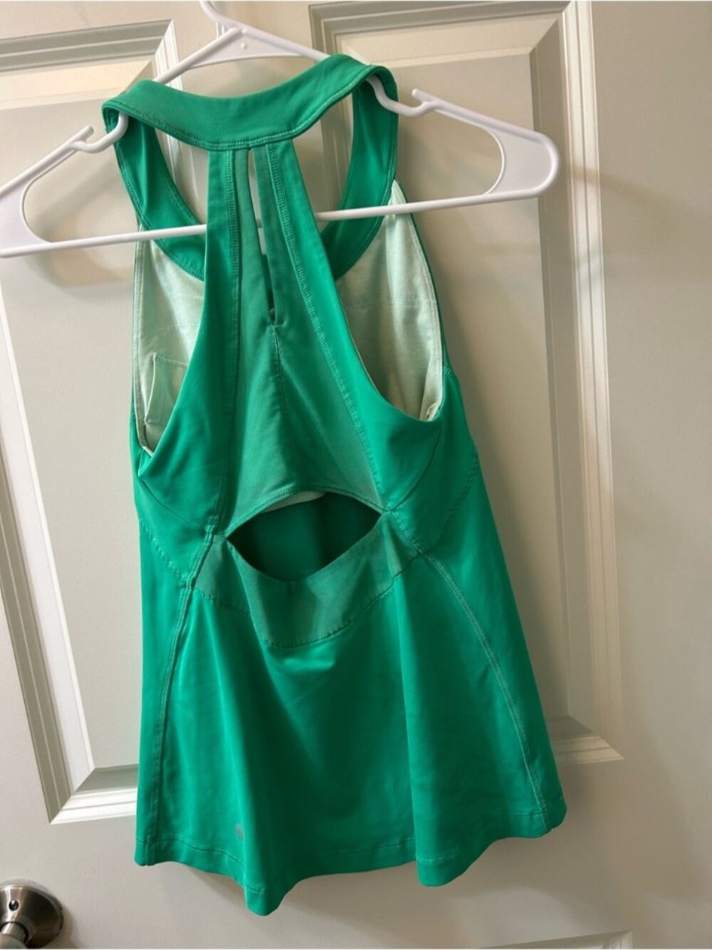 Emerald Green Racerback Tank - Picture 2 of 5